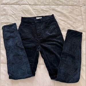 LOFT Dark Blue Corduroy Pants
